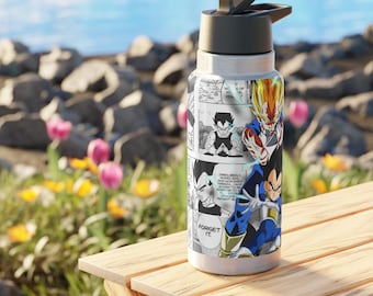 Anime Inspired Water Bottle-Gator Tumbler, 32oz