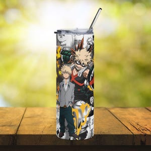 My Hero Academia Stainless Steel Tumbler, 20oz | Anime Drinkware, Eco-Friendly Cup, Gift for Fans, Comic Con