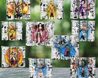 DEMON SLAYER 20oz Tumbler Wrap BUNDLE