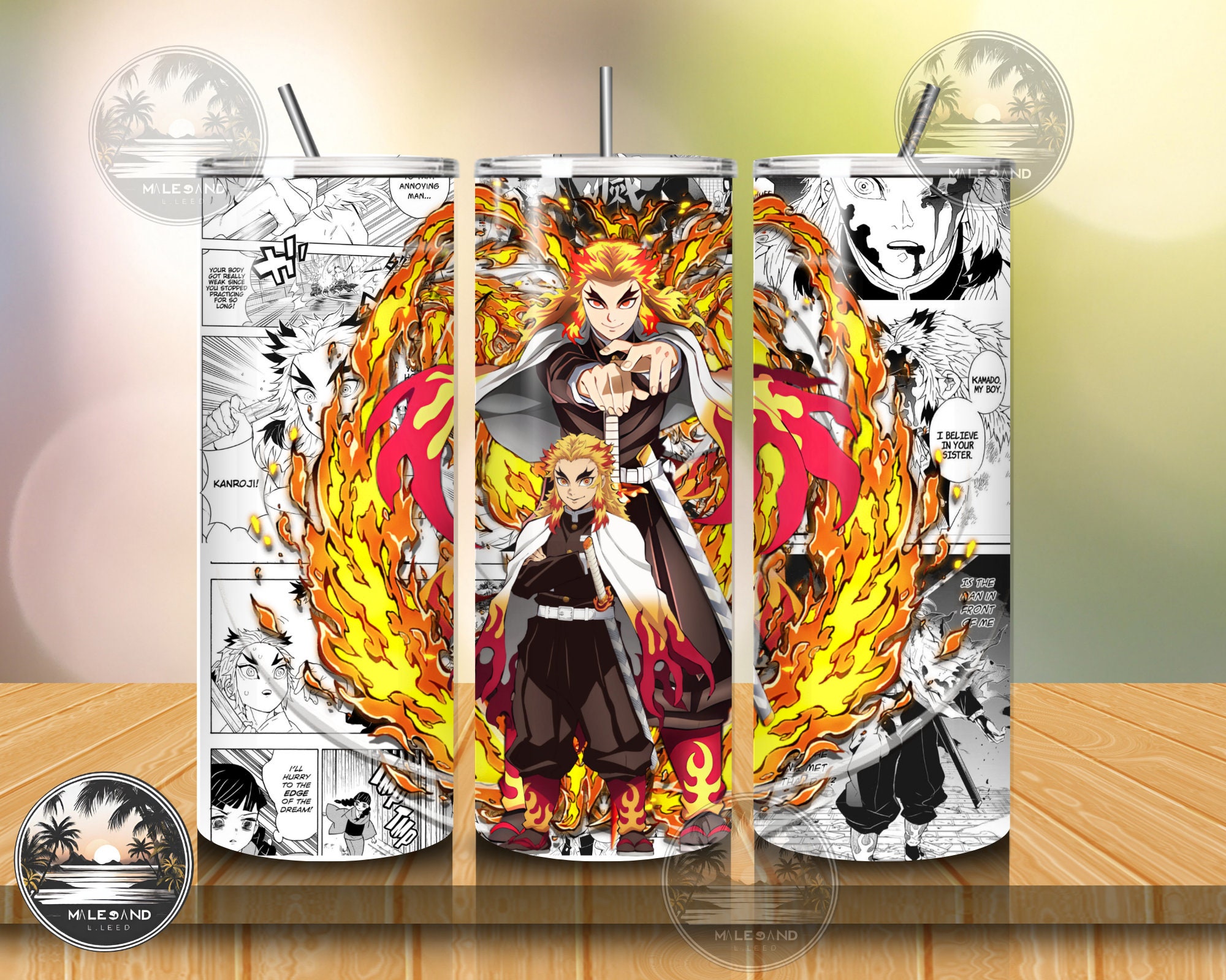 Kyojuro Rengoku Demon Slayer PNG Design for 20oz Tumblers