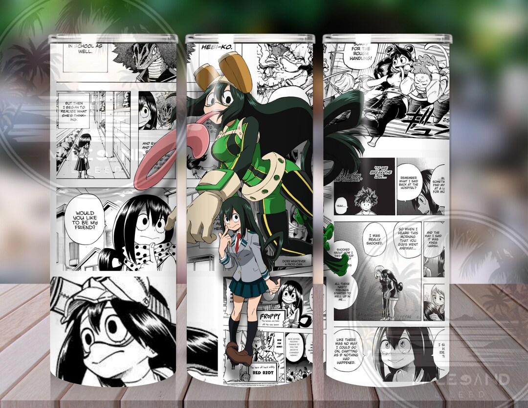 my-hero-tsuyu-asui-inspired-20-oz-tumbler-etsy