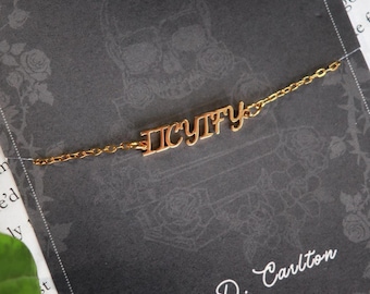 IICYIFY Haunting Adeline Edelstahl-Armband, HD Carlton offiziell lizenziert, Dark Romance Bookish Merch