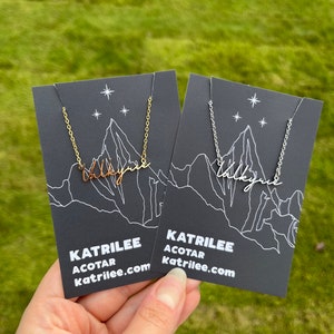 Officially Licenced Valkyrie Stainless Steel Necklace, ACOTAR Merch, Nesta, Bookish Gifts, Silver Gold Necklace Fantasy Romance Reader image 6