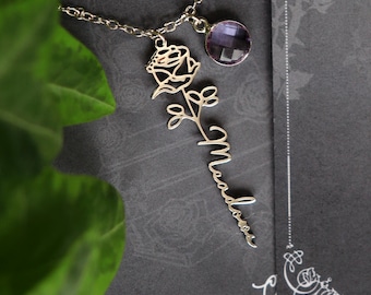 Haunting Adeline Meadows roestvrijstalen gouden en zilveren naamketting, HD Carlton Dark Romance Bookish Merch, cadeau voor lezer
