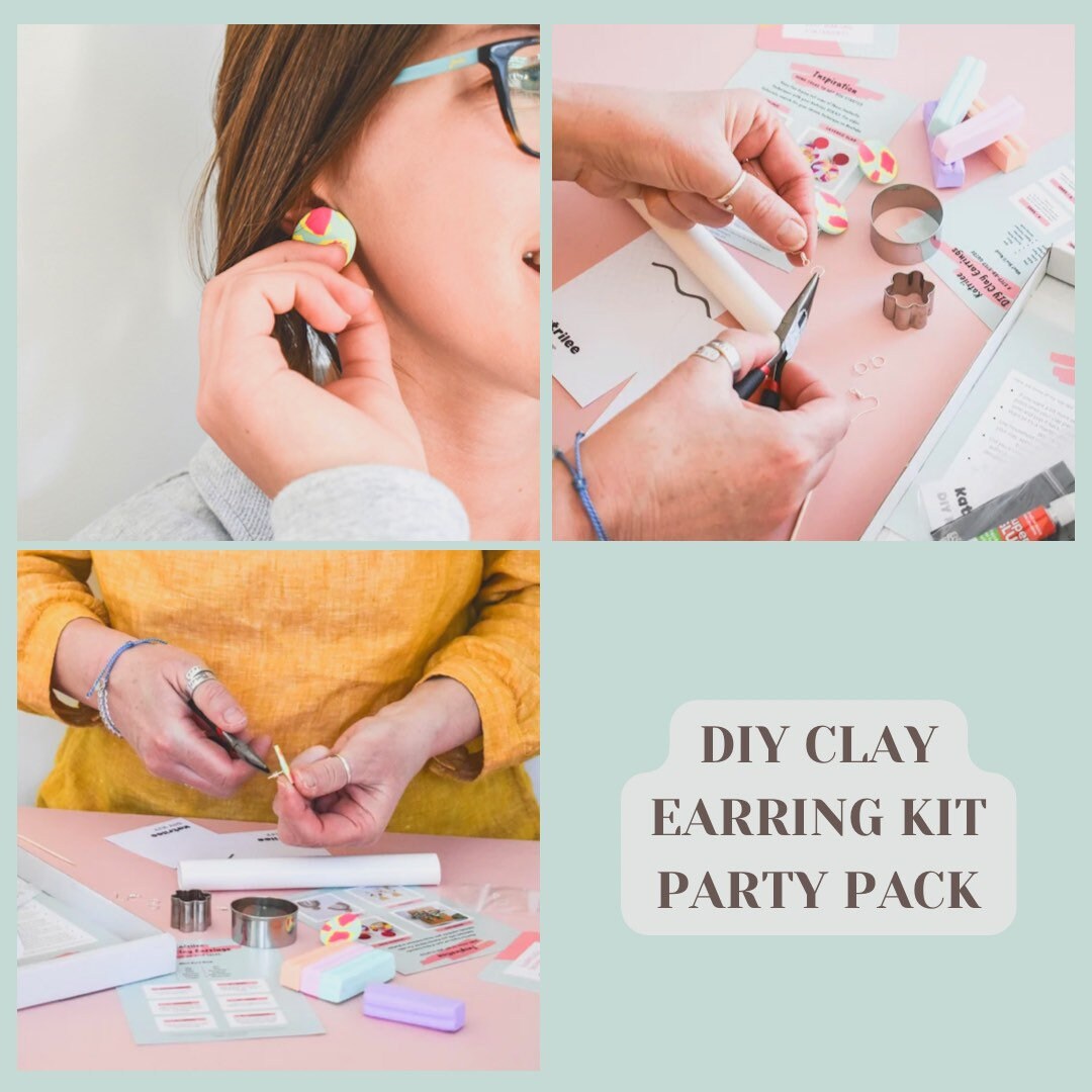 Create, Bake and Make Polymer Clay Earrings Kit Craft Gift