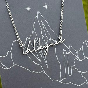Officially Licenced Valkyrie Stainless Steel Necklace, ACOTAR Merch, Nesta, Bookish Gifts, Silver Gold Necklace Fantasy Romance Reader image 1