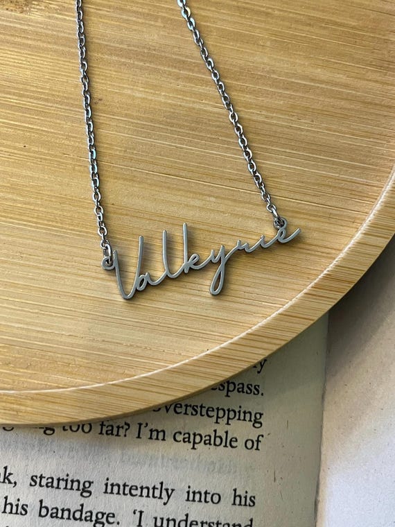 Officially Licenced Valkyrie Stainless Steel Necklace, ACOTAR Merch, Nesta, Bookish Gifts, Silver Gold Necklace Fantasy Romance Reader