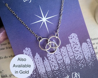 Officially Licenced Crescent City Archesian Amulet Necklace, Bryce Quinlan, Gold and Silver, Fantasy Books, Bookish merch, Reader Gift