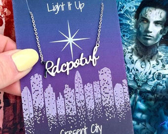 Officially Licenced Crescent City Ruhn Danaan Necklace, RDCPOTVF, Sarah J Maas, Fantasy Books, Bookish merch, booktok Viral, Bookish Gifts