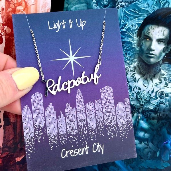 Officially Licenced Crescent City Ruhn Danaan Necklace, RDCPOTVF, Sarah J Maas, Fantasy Books, Bookish merch, booktok Viral, Bookish Gifts