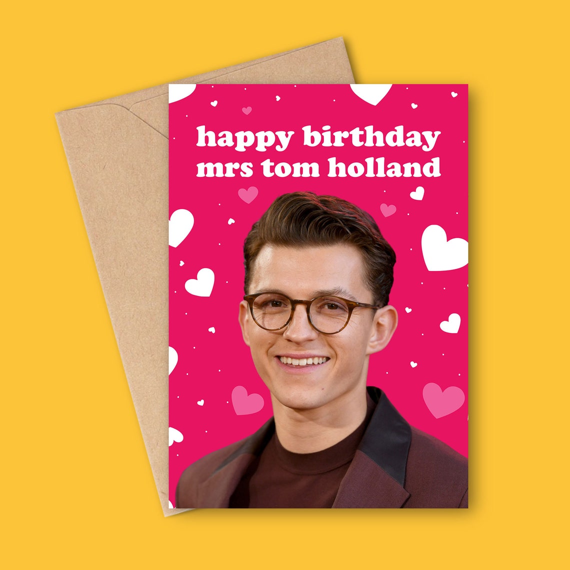 Tom Holland Birthday Card Etsy