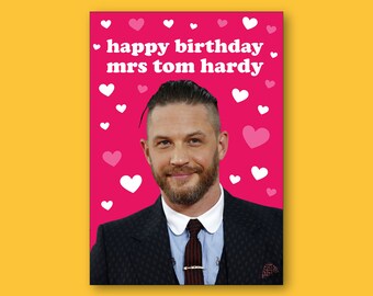 Tom Hardy Birthday Card | Etsy