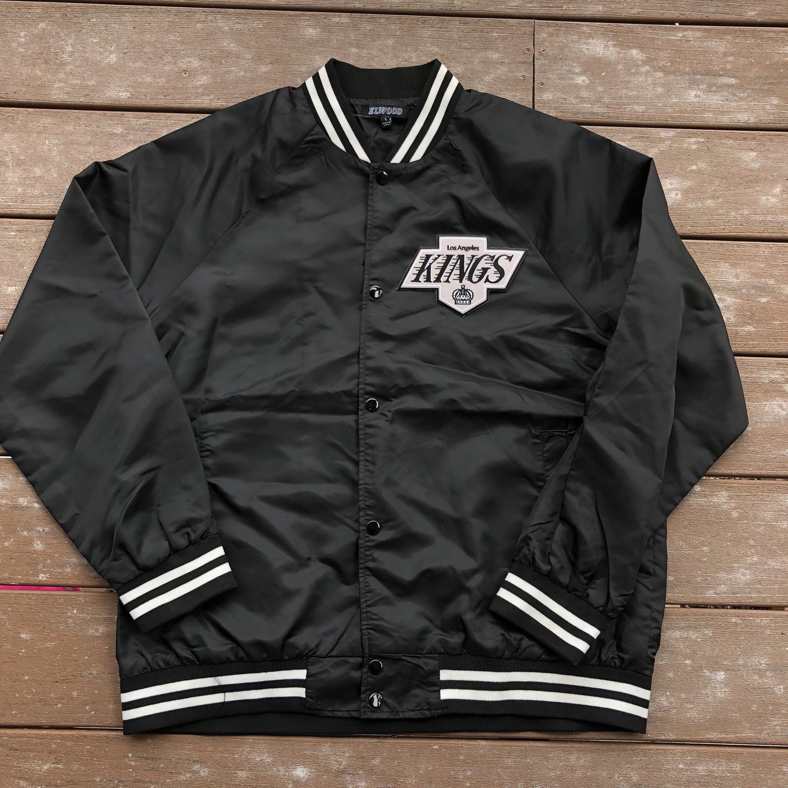 Los Angeles Kings Vintage Satin Jacket Etsy