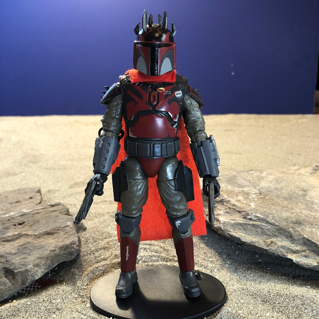 Custom Mandalorian Super Commando Soft Goods Black Cape the Clone Wars ...