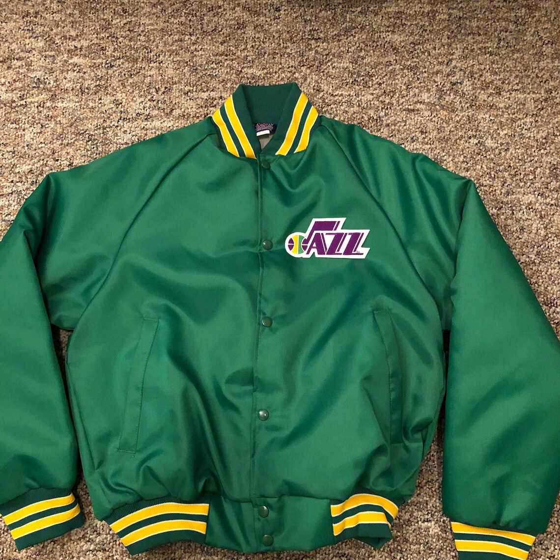 Utah Jazz Vintage Satin Jacket | Etsy