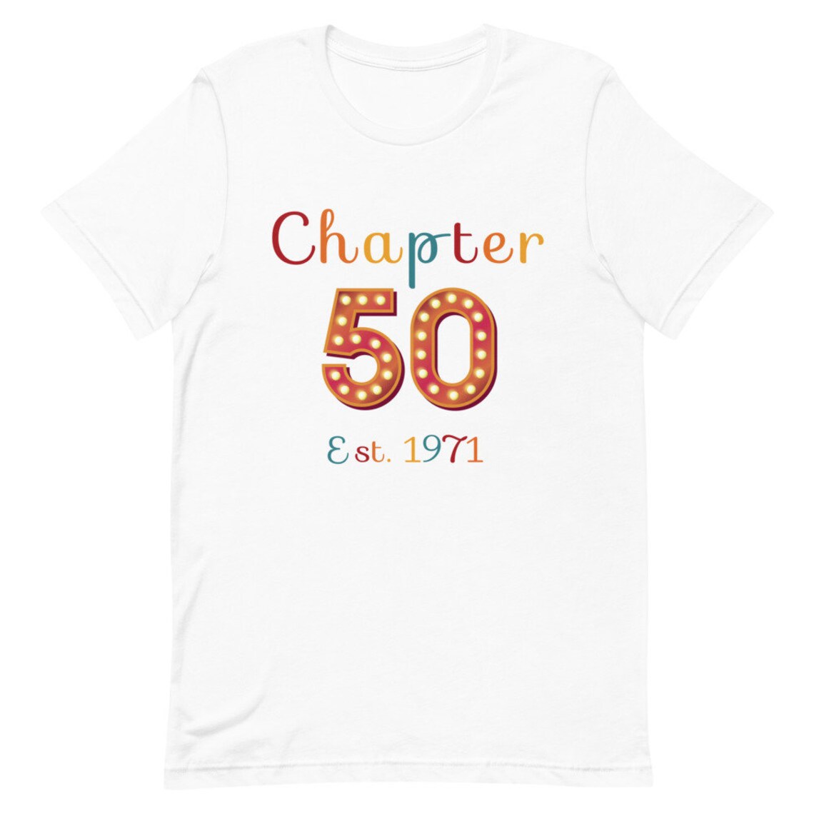 Chapter 50 Est. 1971 retro Birthday Shirt 50th Birthday | Etsy