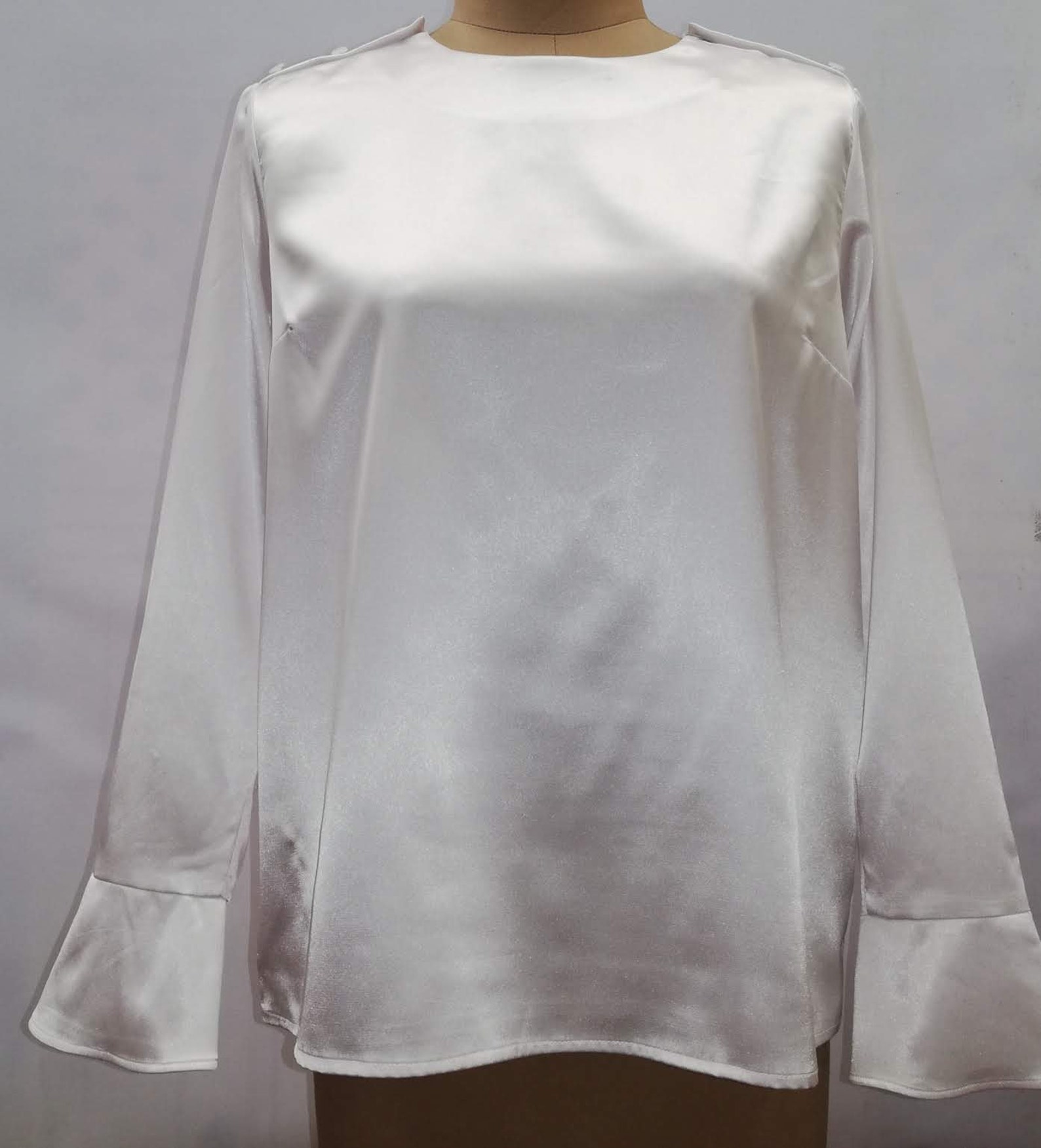 Blusa de mujer blanca de satin ropa de mujer calidad alta | Etsy