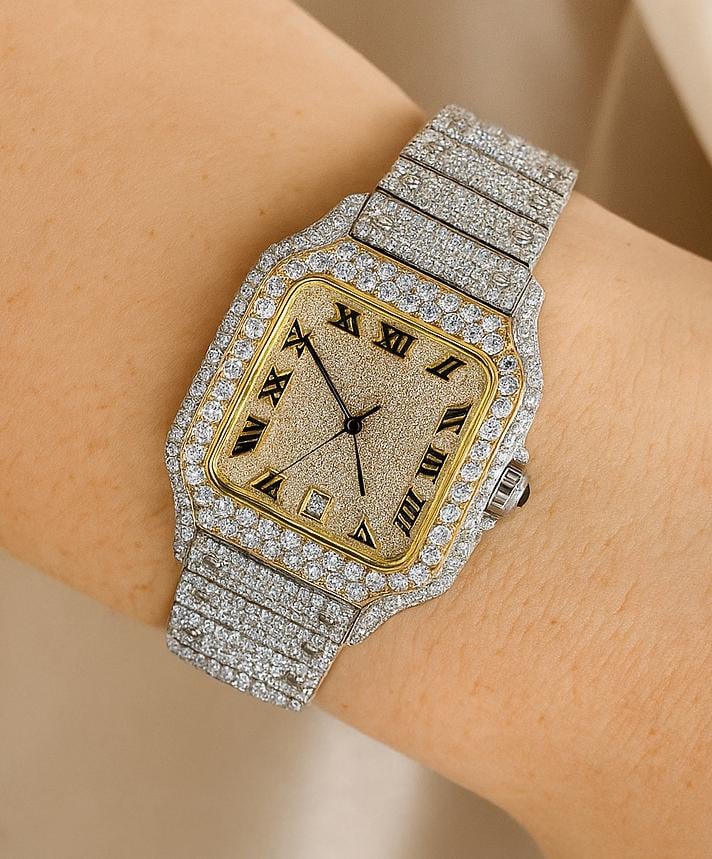 Iced cartier watch - Etsy 日本