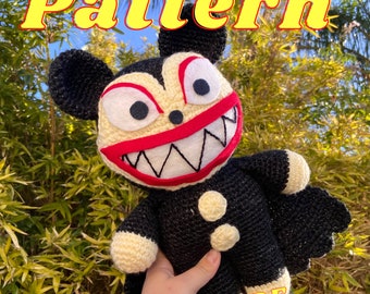 Nightmare the Vampire Bear Doll PATTERN