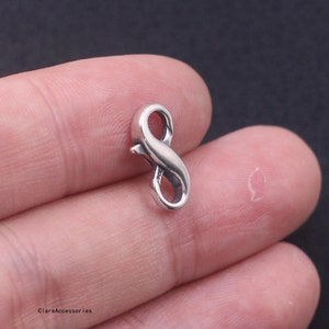 Sterling Silver Clasps, Infinite Clasp, 925 Silver Lobster Clasp
