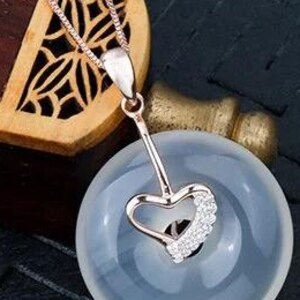 Enganches de plata de ley, enganche de corazón, al por mayor, de diseñador, para colgantes, de piedra KTJ815