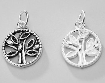 Sterling Silver Flower Charms, Necklace Charm, Earring Charm, Sterling Silver Charms Wholesale