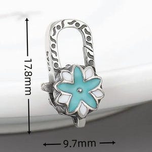 Sterling Silver Clasps, Flower Clasp, Lobster Clasp, 925 Silver Clasp