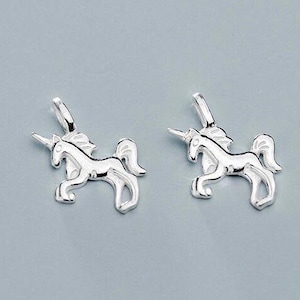 Sterling Silver Unicorn Charms, Anklet Charm, Bangle Charm, Silver Charms