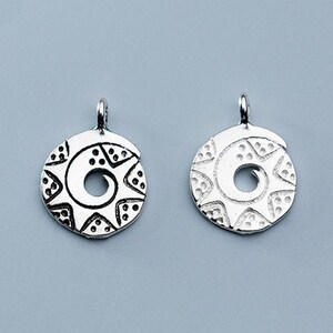 925 Silver Charms Wholesale  TGF-S0764 1pcs 13mm Sterling Silver Made For You Pendants