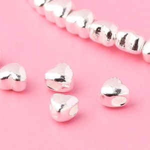 Petites perles en argent sterling, 3,5 mm, Perles en argent, Vente en gros de perles d&#39;argent