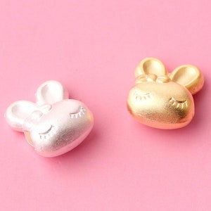 S990 Silver Rabbit Beads, Silver Beads, Silver Bead Bulk Wholesale, For Jewelry Making Beading