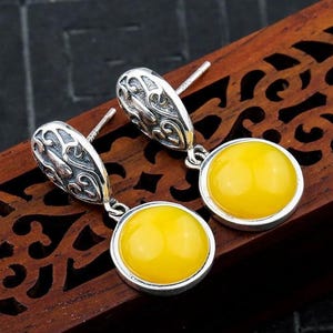 Sterling Silver Earring Blanks, 9.5mm Round, 925 Solid Sterling Silver Earrings Bezels For Cabochon Gemstone Setting KTJ303-1