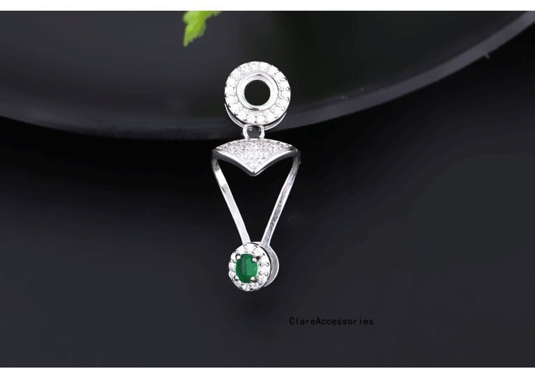 Sterling Silver Pinch Bails, Donut Bail, Bails Wholesale, Designer Bail