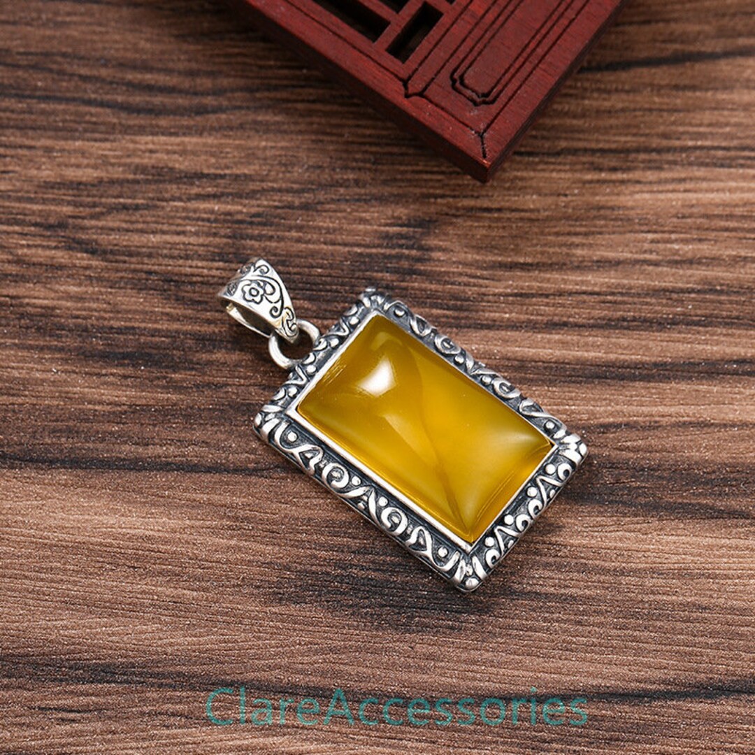 Sterling Silver Pendant Blanks 15x25mm Retangle Stone Etsy