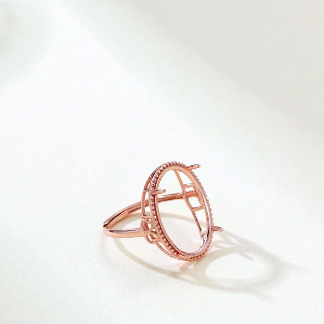 PH PandaHall Base De Bague Réglable En Argent Sterling 925, Anneau