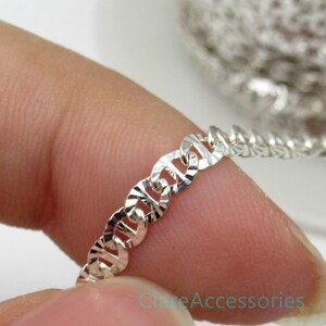 3mm Sterling Silver Chains, Specialty Chain, Silver Chain Wholesale, For Necklace Making, Women Men Chains
