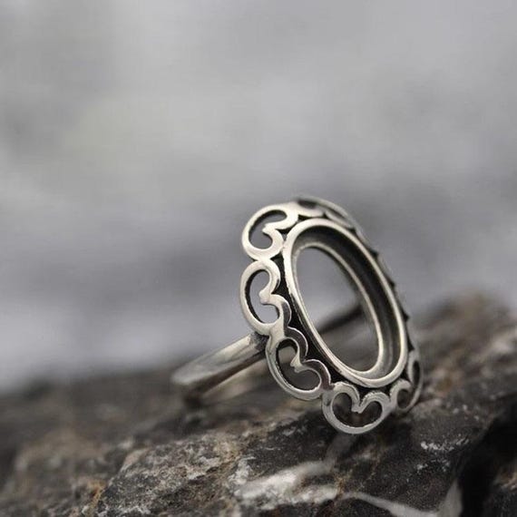 Bague Réglable Bague Ã Sertir Argent Sertissage De Bague En Argent