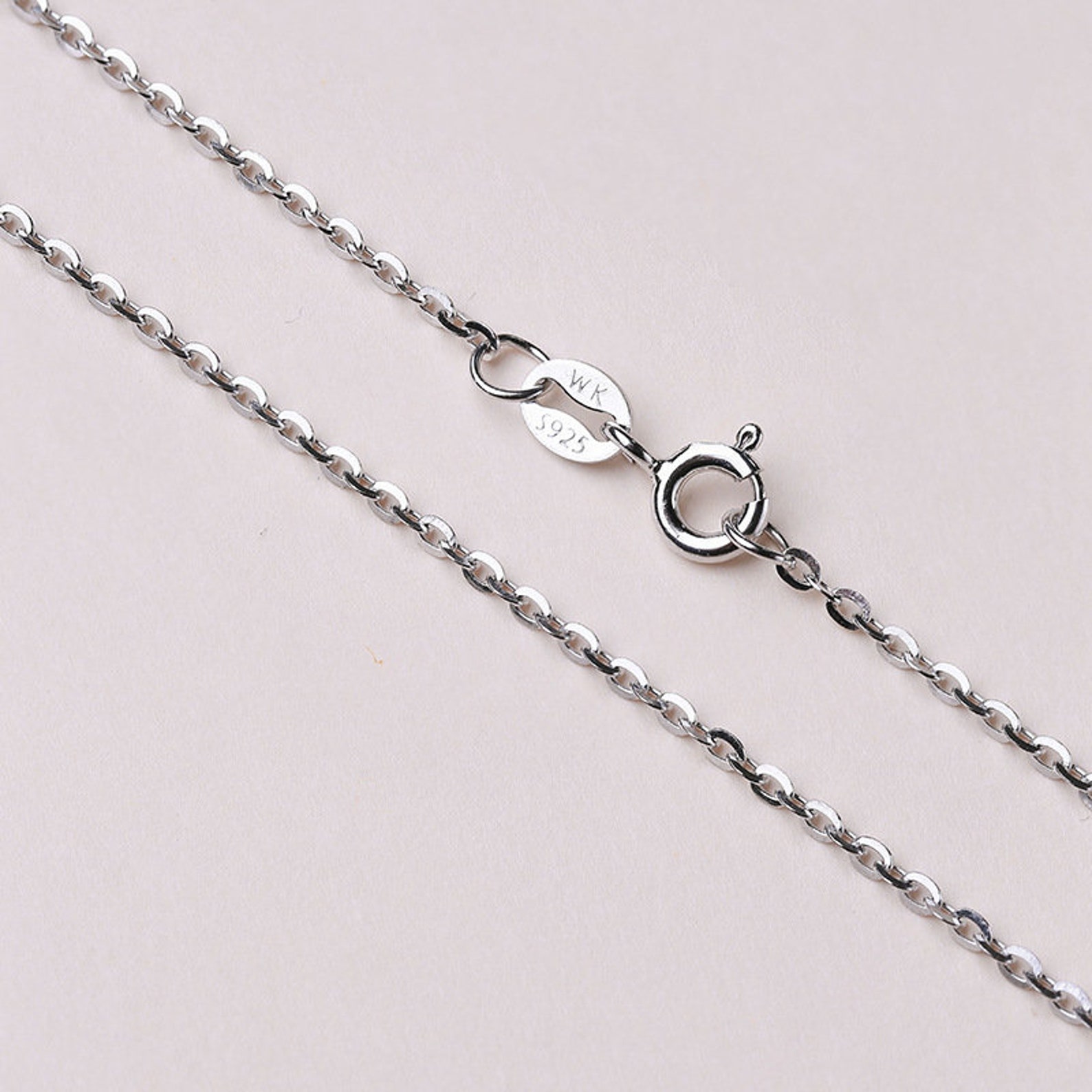 2024 Sterling Silver Cable Chain Necklaces Wholesale Bulk Etsy