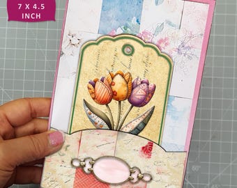 Patchwork Shabby Folio, Printable Folder, Junk Journal, Vintage, Envelope, Quilt, Folio Kit, Craft Kit, Digital, Pattern, Grunge, Sewing