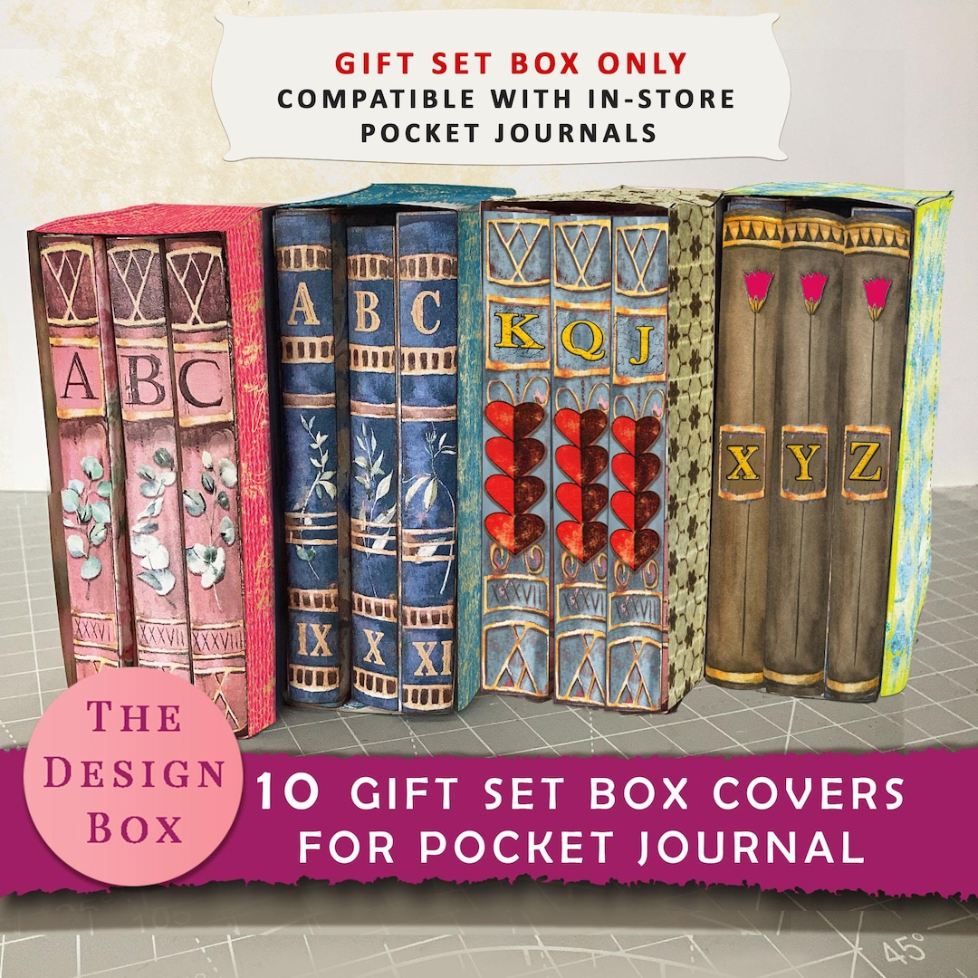 Gift Box for Pocket Journal, Junk Journal, Printable, Book Case ...