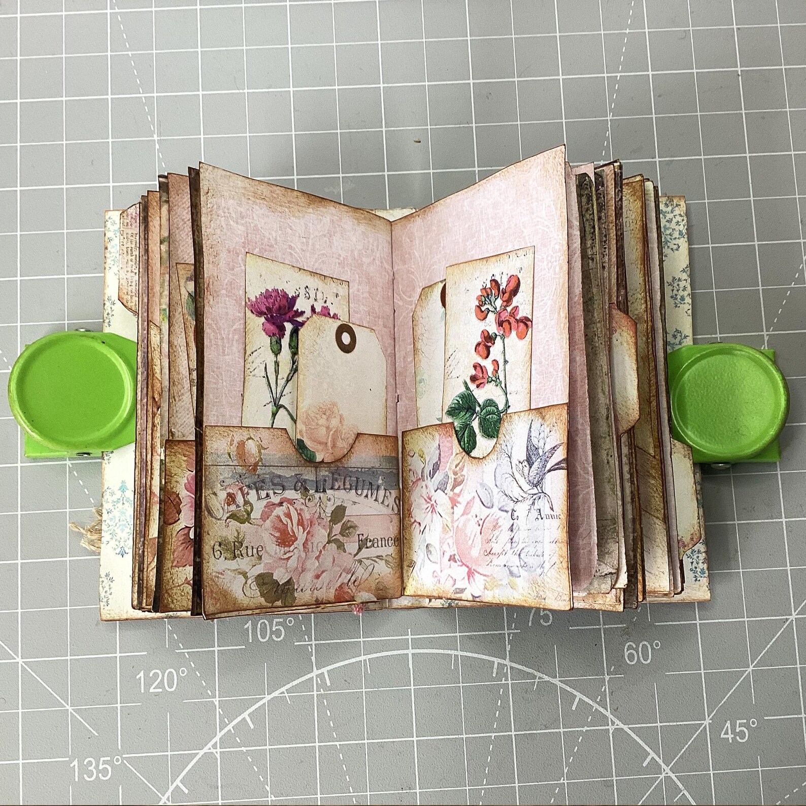 Pink Pocket Journal, Set of 3, Junk Journal, Printable, Pink, Vintage ...