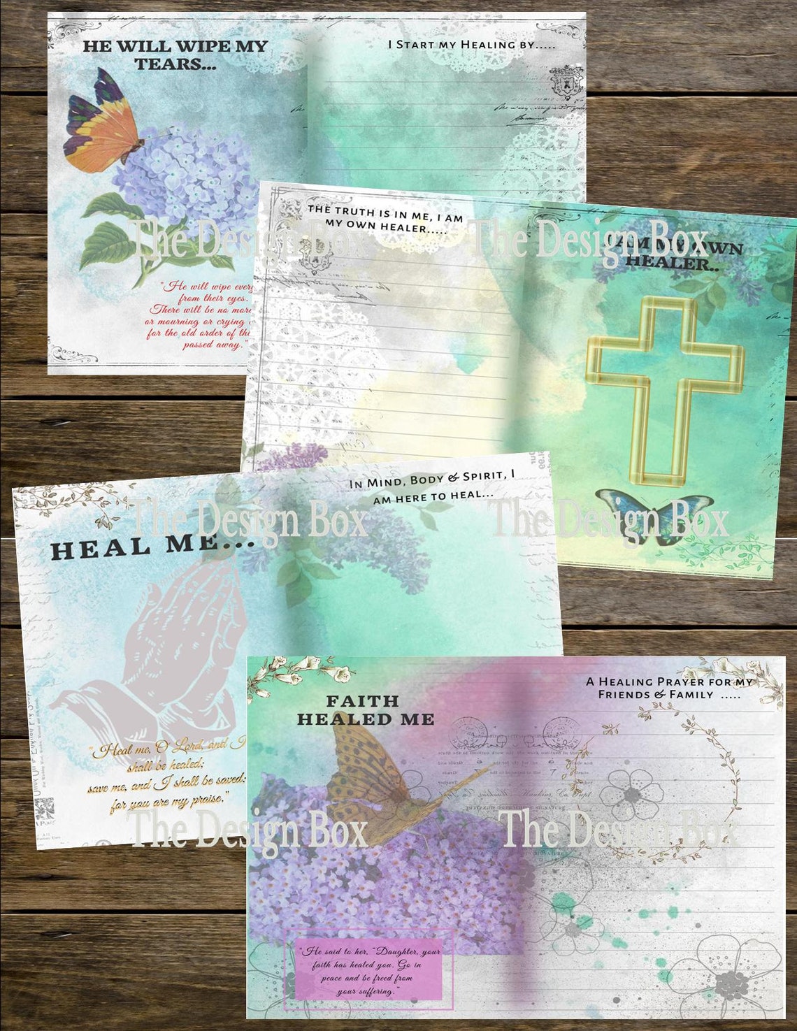 Faith Healing Journal Kit, 20 Printable Pages, Christian Journal, Bible Journaling, Prayer ...