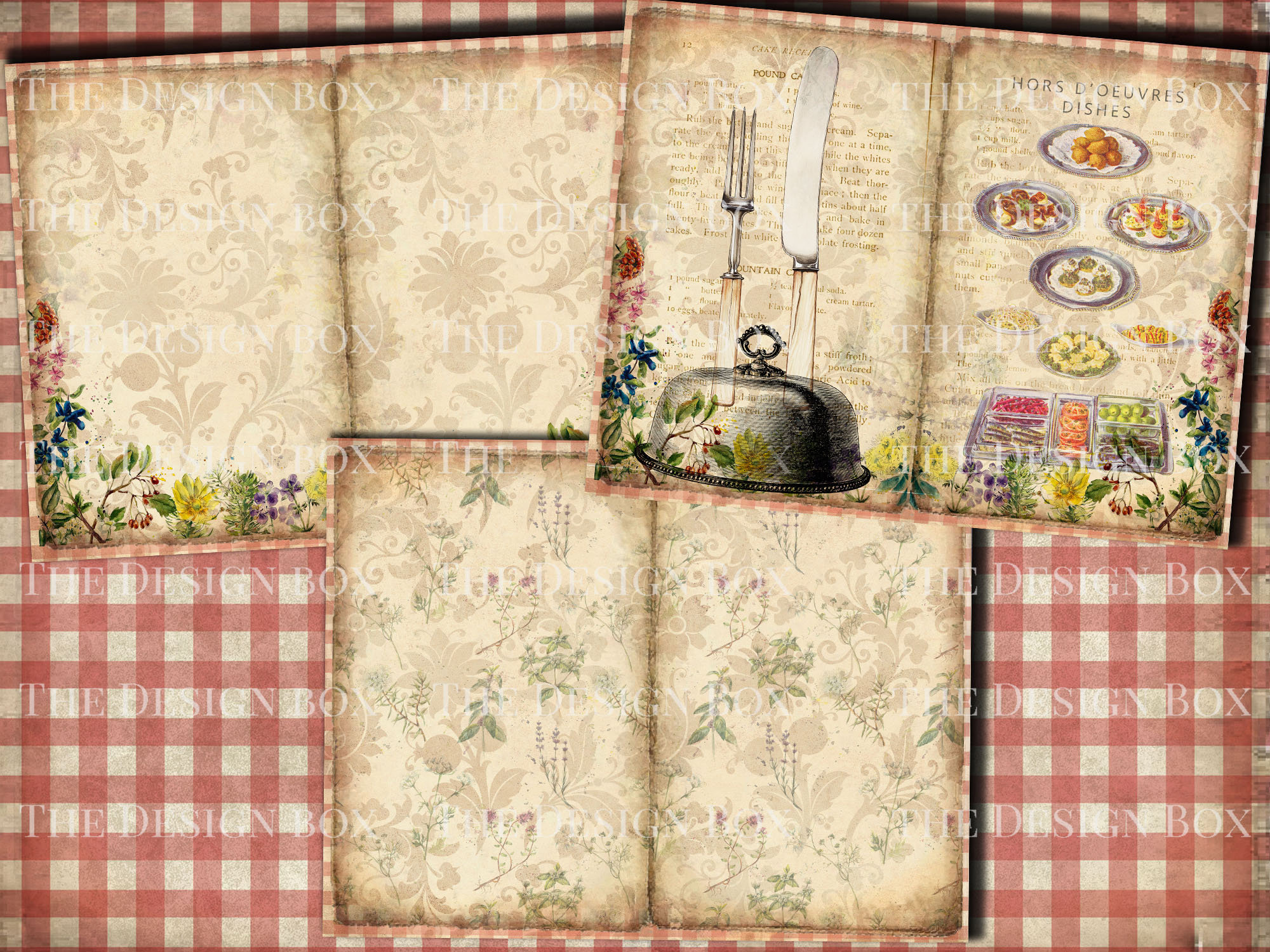 Kitchen & Baking Journal Kit, 25 Printable Pages, Grandma's Kitchen