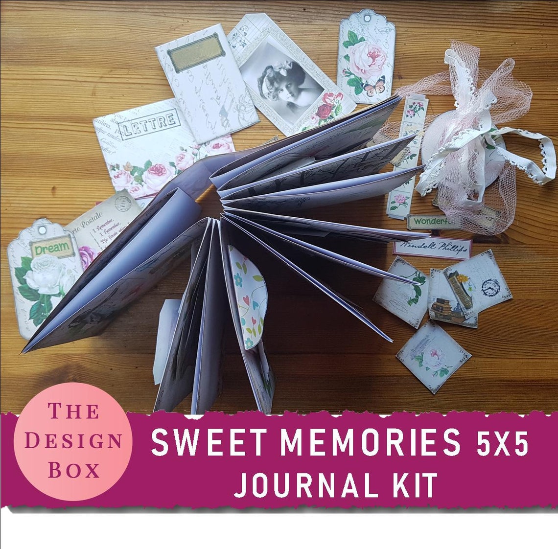 Sweet Memories 5x5 Journal Kit Memory Journal Remembrance Etsy