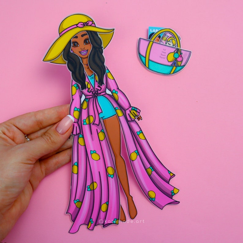 Printable Beach Outfit for Paper Dolls Clothes Printable DIY - Etsy