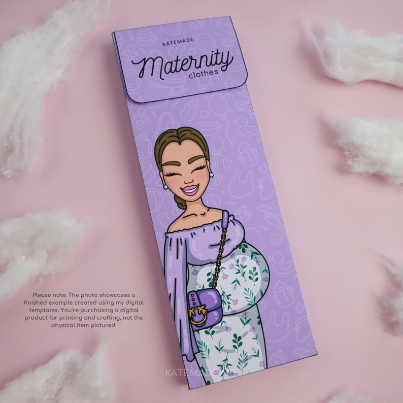 Printable Paper Dolls Dress up Kit Maternity Clothes DIY Etsy México