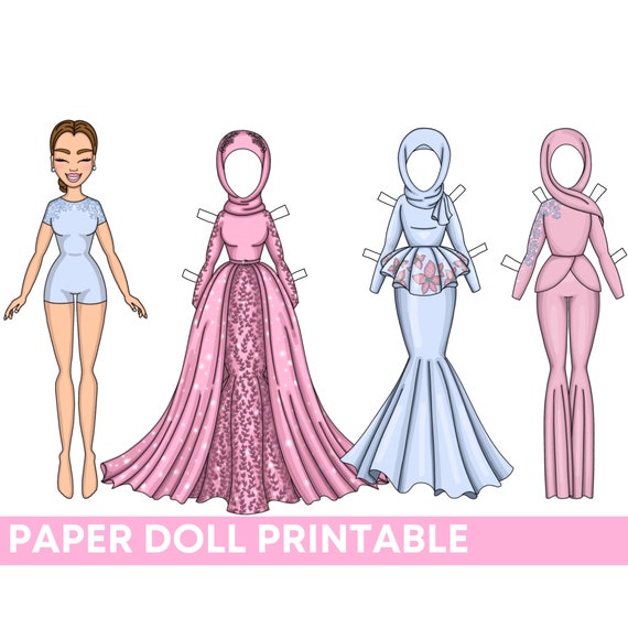 Cute Pink Clothes for Paper Dolls Printable DIY Activities for