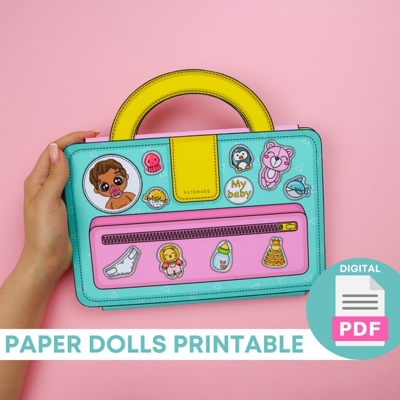 Printable Paper Dollhouse and Paper Dolls Busy Book & 