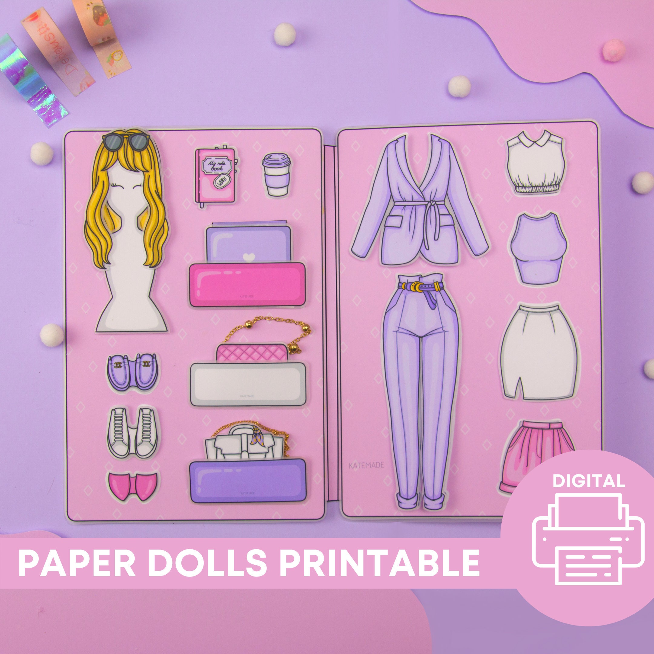 Bonecas de papel para imprimir  Paper dolls clothing, Paper doll dress,  Barbie paper dolls