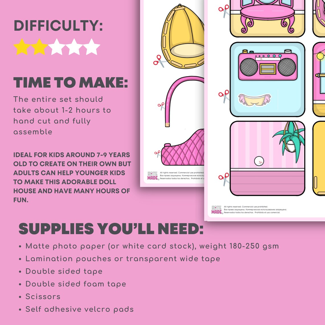 Printable DIY Project for Kids Activities for Toddlers Busy - Etsy